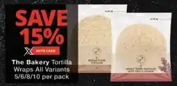 Checkers The Bakery Tortilla Wraps All Variants offer