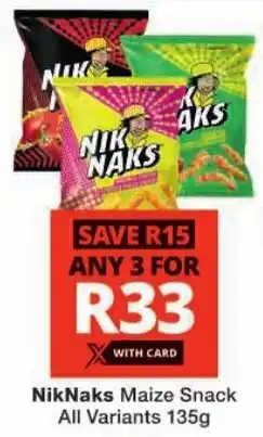 Checkers NikNaks Maize Snack All Variants offer