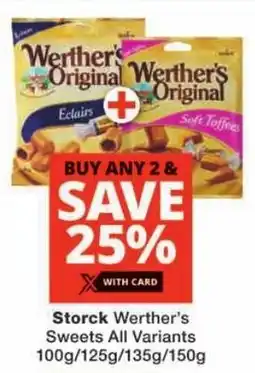Checkers Storck Werther's Sweets All Variants offer