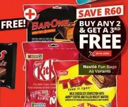 Checkers Nestlé Fun Bags All Variants offer
