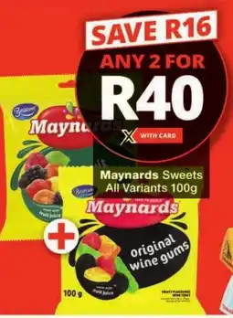 Checkers Maynards Sweets All Variants offer