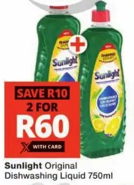 Checkers Sunlight Original Dishwashing Liquid offer