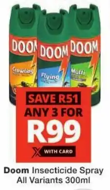 Checkers Doom Insecticide Spray All Variants offer