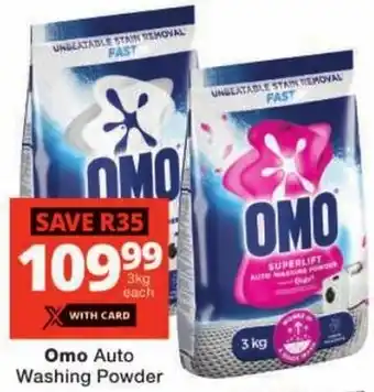 Checkers Omo Auto Washing Powder offer