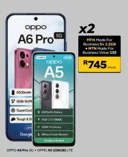MTN OPPO A6 Pro 5G + OPPO A5 (256GB) LTE offer