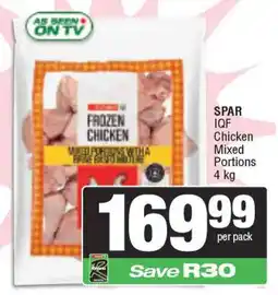 Spar SPAR IQF Chicken Mixed Portions offer