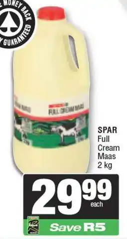 Spar SPAR Full Cream Maas offer