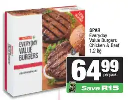 Spar SPAR Everyday Value Burgers Chicken & Beef offer