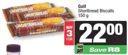 Spar Golf Shortbread Biscuits offer