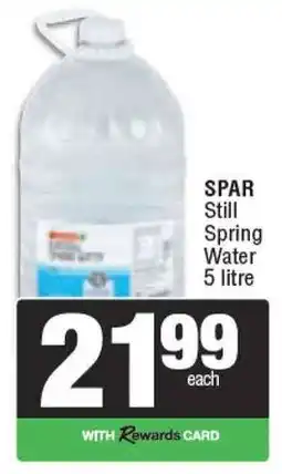 Spar SPAR Still Spring Water offer