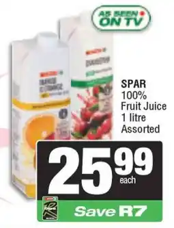 Spar SPAR 100% Fruit Juice Assorted offer