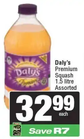 Spar Daly's Premium Squash Assorted offer
