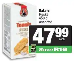 Spar Bakers Rusks Assorted offer