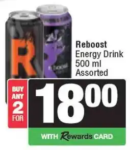 Spar Reboost Energy Drink Assorted offer