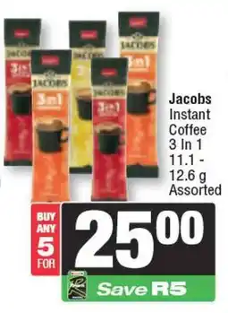 Spar Jacobs Instant Coffee 3 In 1 Assorted offer