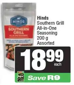 Spar Hinds Southern Grill All-in-One Seasoning Assorted offer