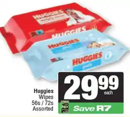 Spar Huggies Wipes Assorted offer