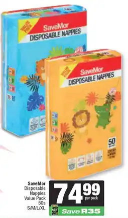 Spar SaveMor Disposable Nappies Value Pack offer