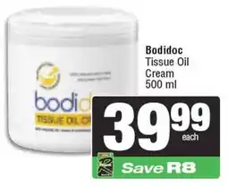 Spar Bodidoc Tissue Oil Cream offer