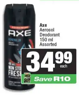 Spar Axe Aerosol Deodorant Assorted offer