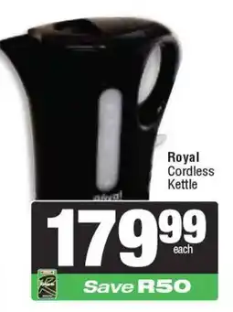 Spar Royal Cordless Kettle offer