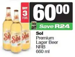 Spar Sol Premium Lager Beer NRB offer
