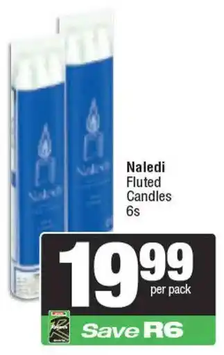 Spar Naledi Fluted Candles offer