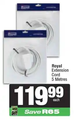 Spar Royal Extension Cord 5 Metres offer