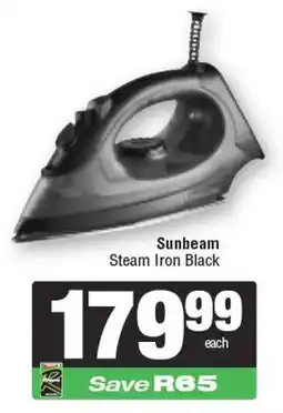 Spar Sunbeam Steam Iron Black offer