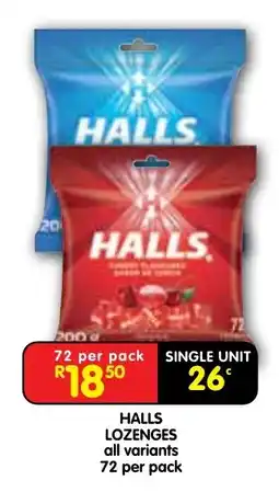 Shoprite Halls lozenges offer