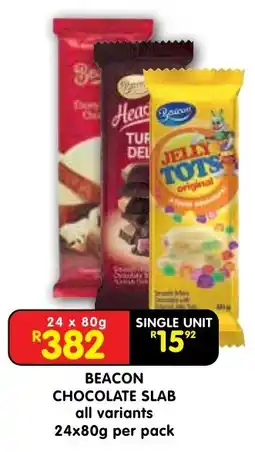 Shoprite Beacon chocolate slab offer