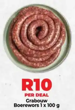 Food Lover's Market Grabouw Boerewors offer
