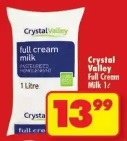 Shoprite Crystal Valley Full Cream Milk offer