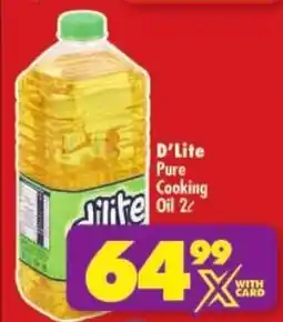 Shoprite D'Lite Pure Cooking Oil offer
