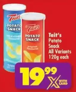Shoprite Tait's Potato Snack All Variants offer