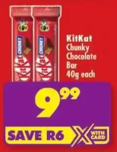 Shoprite KitKat Chunky Chocolate Bar offer