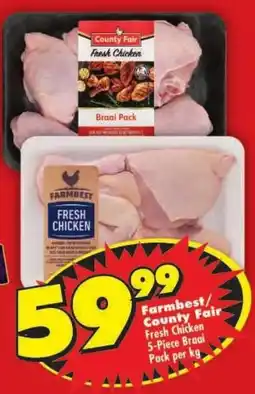 Shoprite Farmbest/ County Fair Fresh Chicken Braai Pack offer