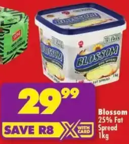 Shoprite Blossom 25% Fat Spread offer
