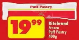 Shoprite Ritebrand Frozen Puff Pastry offer