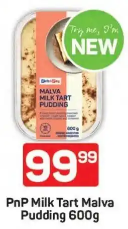 Pick n Pay Hypermarket PnP Milk Tart Malva Pudding offer