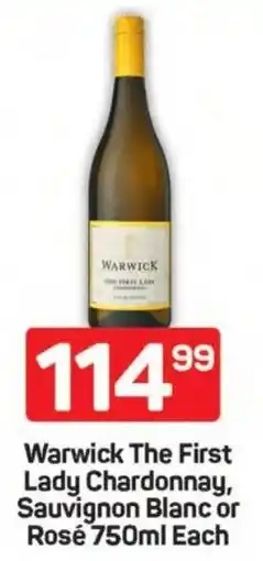 Pick n Pay Hypermarket Warwick The First Lady Chardonnay, Sauvignon Blanc or Rosé offer