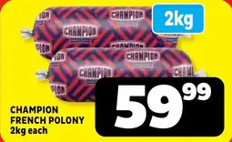 Usave Champion french polony offer