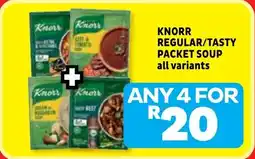 Usave Knorr regular/ tasty packet soup offer