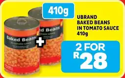 Usave Ubrand baked beans in tomato sauce offer