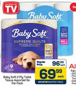 Pick n Pay Hypermarket Baby Soft 2 Ply Toilet Tissue Assorted offer
