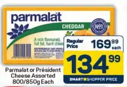 Pick n Pay Hypermarket Parmalat or Président Cheese Assorted offer