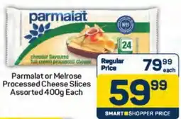 Pick n Pay Hypermarket Parmalat or Melrose Processed Cheese Slices Assorted offer