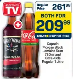 Pick n Pay Hypermarket Captain Morgan Black Jamaica Rum and Coca-Cola Regular offer