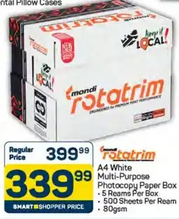 Pick n Pay Hypermarket Mondi Rotatrim A4 White Multi-Purpose Photocopy Paper Box offer