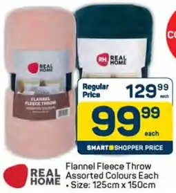Pick n Pay Hypermarket Real Home Flannel Fleece Throw offer